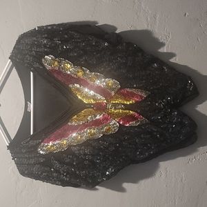 Pure Silk butterfly hand made shirt